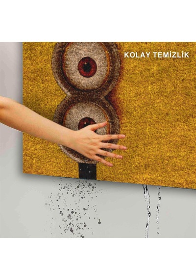 Dekoratif Kapı Önü Paspası - Kaymaz Taban 245 Çok Renkli