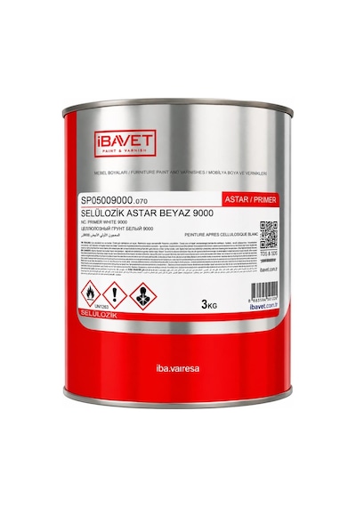 İbavet Selülozik Astar Beyaz 9000 3 Kg Diğer