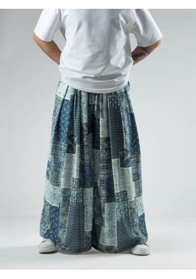 Cocopelli Patchwork Erkek Pileli Pantolon Coc3019 Desenli