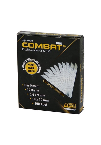 Combat Pro Kod-002 Falçata Ağzı Yedek 9x0.4mm 10 Adet Küçük - 10'li Paket