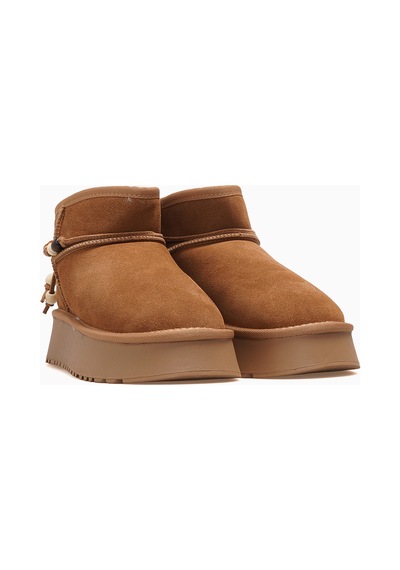Guja Kadın Dolgu Topuklu İçi Tüylü Bot 26k 26k430-5 Camel