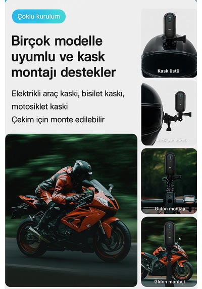 1080p Cep Mini Spor Vücut Kamerası Taşınabilir Kask Vlog Kamera