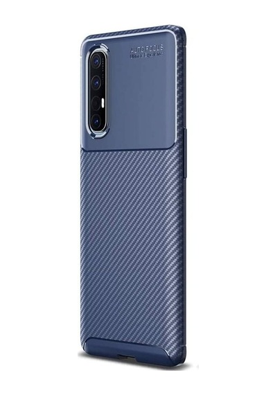 Apsuwa Oppo Reno 3 Pro Kılıf Negro Karbon Fiber Silikon
