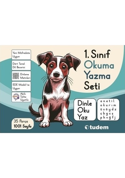 Tudem 2025 1. Sınıf Okuma Yazma Seti A-n-e-t-i-l Kutulu Güncel Müfredat