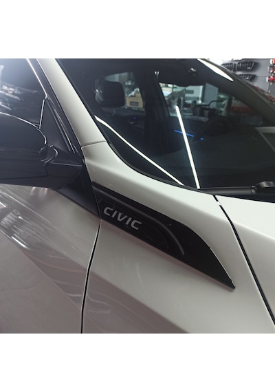 HONDA CİVİC FC5-FK7 2016-2021 UYUMLU PİANO BLACK ÇAMURLUK VENTİ
