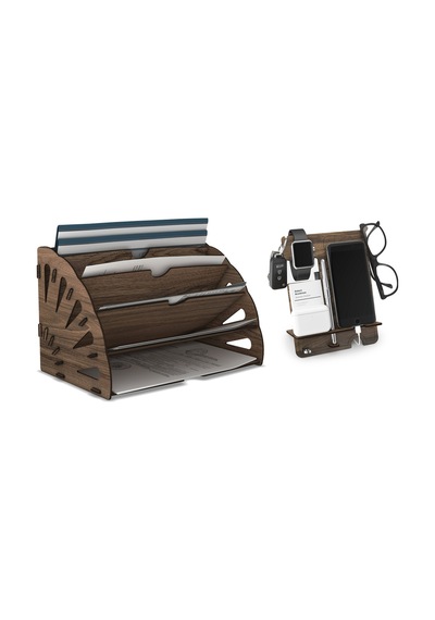 Quarter Masaüstü Organizer Ve Telefon Standı 2'li Set Ahşap Dosya Düzenleyici Dekoratif Dairesel Evrak Rafı Kahverengi - 901034195 Kahverengi Quarter Masaüstü Organizer Ve Telefon Standı 2'li Set Ahşap Dosya Düzenleyici Dekoratif Dairesel Evrak Rafı Kahverengi - 901034195 Kahverengi
