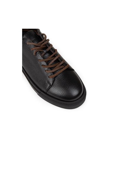 Deery Erkek Hakiki Deri Siyah Sneaker Ayakkabı - 02004msyhc01 Siyah