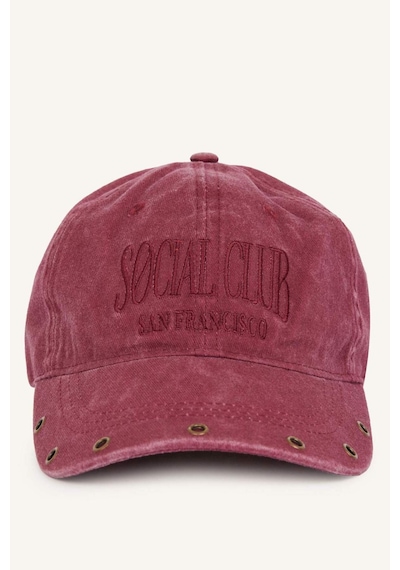 Defacto Kadın Yıkamalı Jean Cap Bordo Şapka H6749ax26wnbr2 Bordo-br2