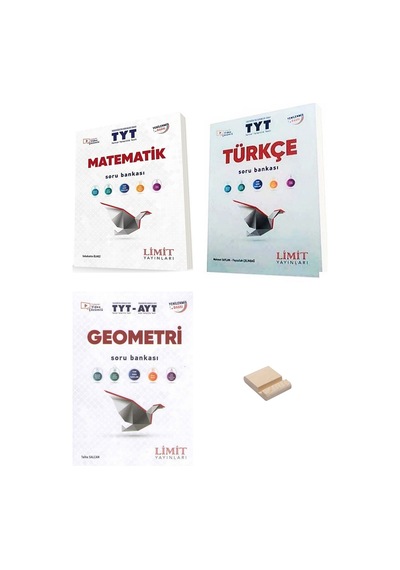 Limit Tyt Matematik Türkçe Ve Geometri Soru Bankası 3lü Set + Telefon Standı