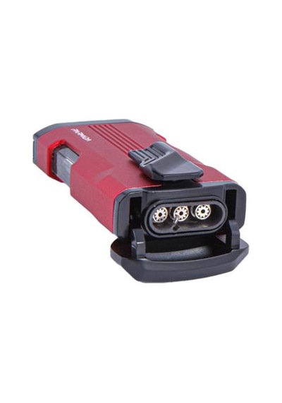 Üç Torch Pürmüz Kırmızı-siyah Puro Çakmağı - Tr4662