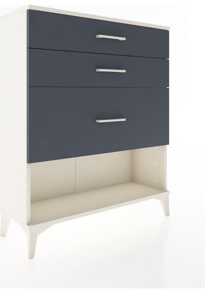 Arges Şifonyer 3 Çekmeceli 88x30x106 Aytaşı-antrasit Aytaşı