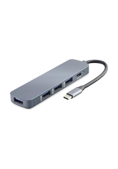 Type-c Hub 4 Usb3.0 + Dc Sv Gri Hdx7044