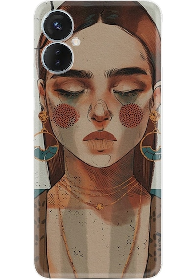 Tecno Spark 9 Pro Kilif Resimli Silikon Woman Maniplatiun 1362 566399218
