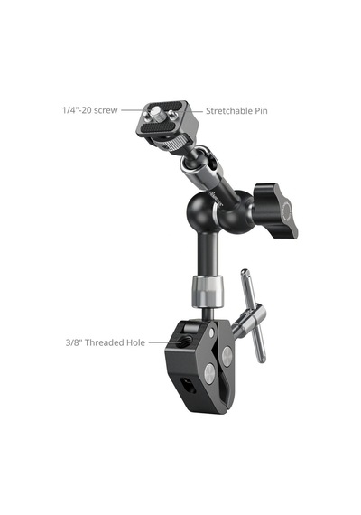 Smallrig 5310 Magic Arm Yengeç Şeklinde Kelepçeli 7'' Siyah