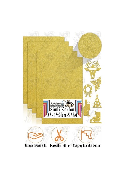 Simli Karton A5 15x20 Cm 5 Li 1 Paket Simli Fon Kartonu Parıltılı Kağıt Anasınıfı Kreş Etkinlik Proje Dekoratif Lila