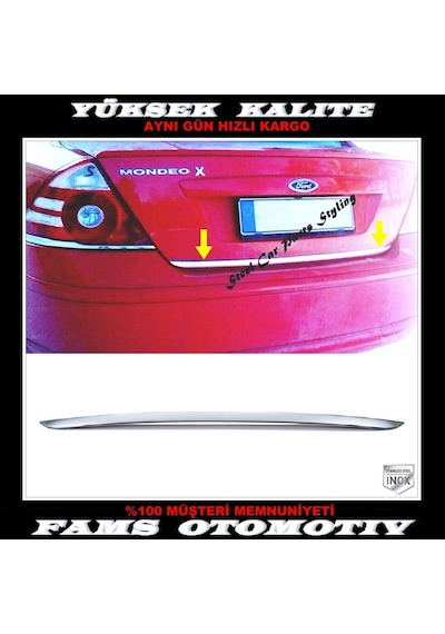Ford Mondeo Krom Bagaj Alt Çıta P.Çelik 2000-2007 Arası