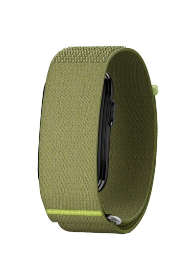 Caseonn Garmin Cırqa Akıllı Bileklik Kordon Elite Kumaş Kayış Citron Grey