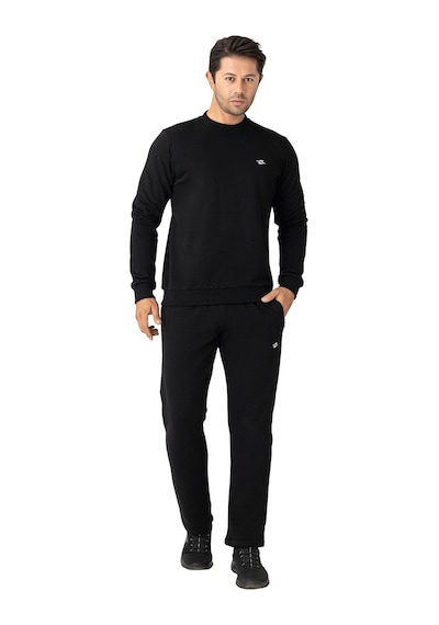 Crozwise Üç İplik Sıfır Yaka Siyah Erkek Sweat 6053 SiYAH