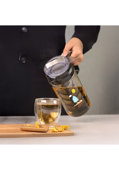 Any Morning CGJ054 Soğuk Demleme Kahve ve Çay Sürahisi 1300 ML Siyah