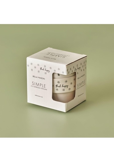 Simple Seramik Espresso 2'li Kahve Fincanı Seti 105 Cc Çok Renkli