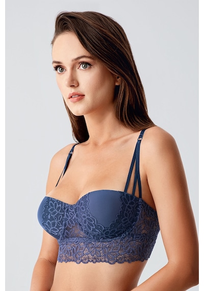 Newbra Destekli Straplez Bralet Sütyen - Antrasit