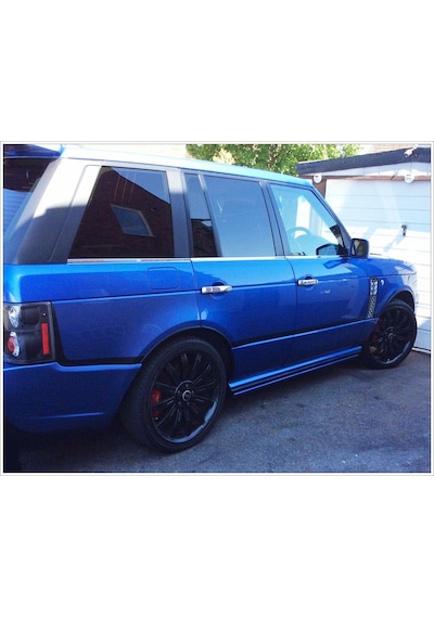 Range Rover Vogue 2002-2012 L322 Cam Çıtası Paslanmaz Çelik Krom