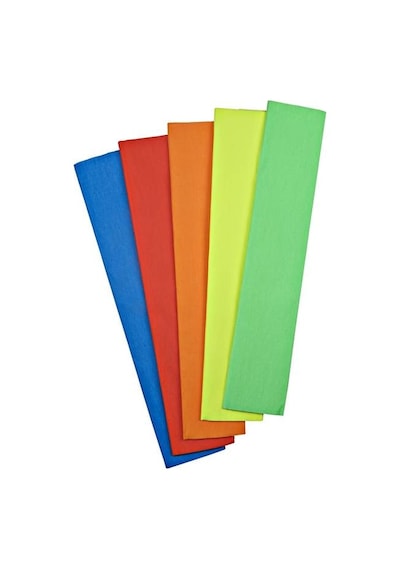 Nova Color Fosforlu Grapon Kağıdı 5 Renk Karışık 50 Cm X 200 Cm.