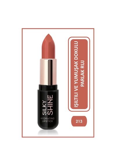 Golden Rose Silky Shine Hydrating Lipstick Nemlendirici Parlak Ruj No:213