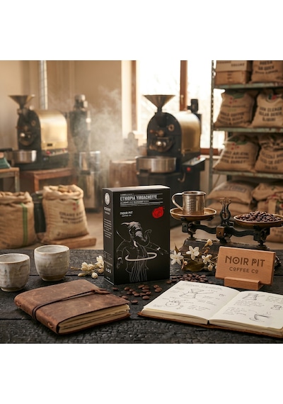 Noir Pit Coffee Co. Ethiopia Yirgacheffe Çekirdek Kahve, 4x250g Diğer