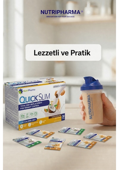 Whey Proteinli Öğün Yerine Geçen Shake Tropikal Karışık Kutu Bariatrik Protein 30 Saşe + Shaker Karışık