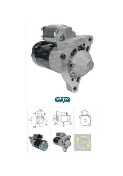 Mars Motoru 12v 10 11 12 13 Dıs 1.7 Kw Valeo Tıpı Peugeot Partner Boxer 206 306 Hdı