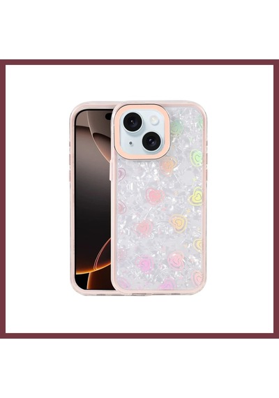 Storeşahin Apple Uyumlu Apple iPhone 14 Lumi Desenli Kapak - Pembe Shn0720