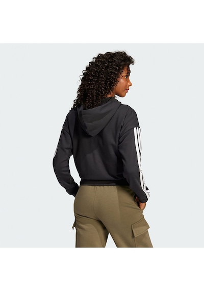 Black/whıte Adidas Kadın Günlük Kapşonlu Tek Üst W 3s Ft Fz Hd Je0052 Siyah