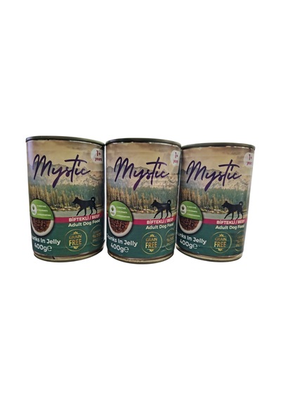 Mystic Köpek Konserve Biftekli 3 x 400 G