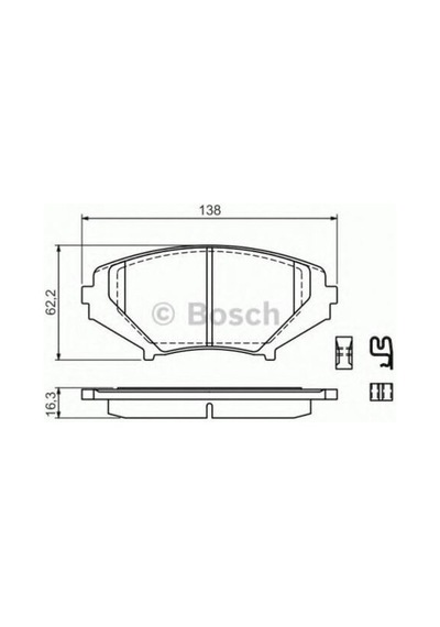 Bosch 0986494220 Ön Balata Mazda R8 Se17 1.3 2.6 03 12 F1ya3323zc