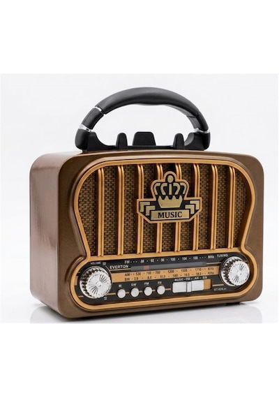 Everton Rt-826m Bluetooth-usb-sd-fm Şarjlı Nostaljik Radyo El Fenerli