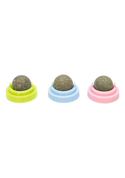 Hnrlıshp Beeztees Kedi Oyuncağı, Kediotu Topları, 3 Adet, 5x5x4cm