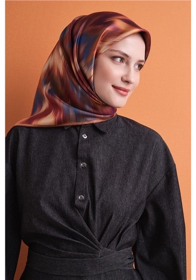 Armine Saf İpek Sura Eşarp 9605d 85 Pudra Pembe