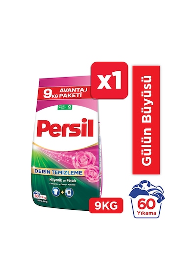 Persil Matik Toz Çamaşır Deterjanı Gülün Büyüsü 9 KG