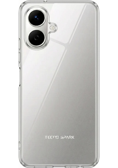 Tecno Spark Go 2 Uyumlu Şeffaf Silikon Kılıf Renkli