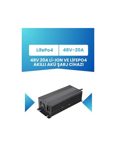 48v Lifepo₄ Batarya İçin 58.4v 20a Uzun Ömürlü Akıllı Şarj Aleti