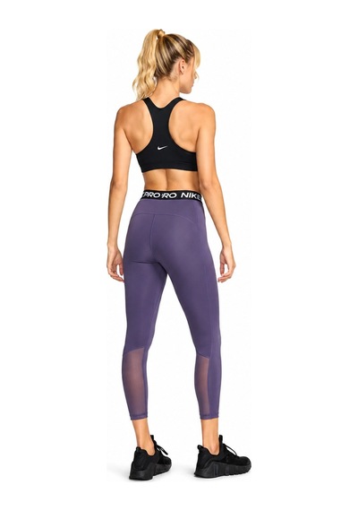 Nike Dri Fit Pro 365 Womens Tight File Detaylı Yüksek Bel Kadın Antreman Taytı Mor