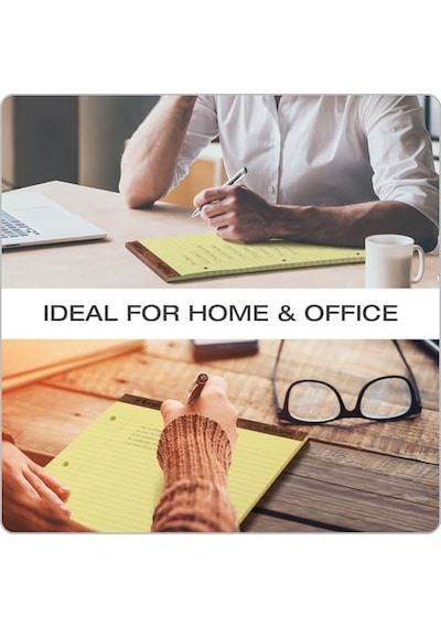 Yasal Pad Legal Pad, 8 1/2 X 11 3/10,2 Cm, Delikli, 3-delik Delikli, Kanarienvoegel, Legal/genişlik Rule, 50 Yaprak Pro Blok, 12 Pads Pro Pack 75351