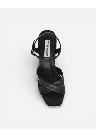 Steve Madden Cylo Black Leat Kadın Siyah Sandalet Cylo