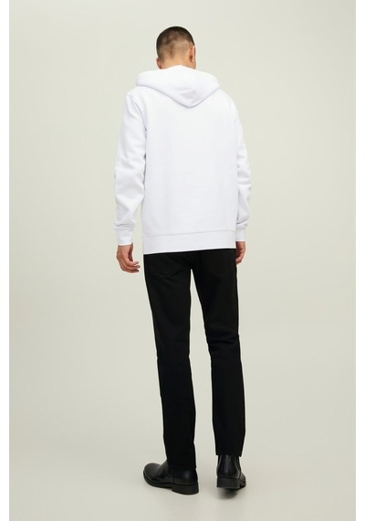 Jack & Jones Erkek Kapüşonlu Sweatshirt Jprbluarchıe 63412216335 Beyaz