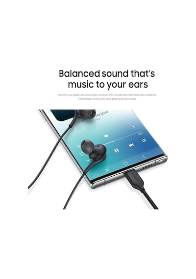 Type-c Kablolu Kulak İçi Kulaklık Gürültü Önleyici Mikrofon, Dahili Ses Kontrol, Ergonomik Silikon Uçlar, Hd Stereo Ses, Tüm Type-c Cihazlarla Uyumlu Siyah