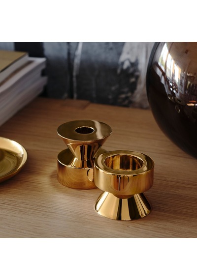 Ikea Stockholm 2025 Şamdan/tealight Mumluk 6 Cm 2'li Altın