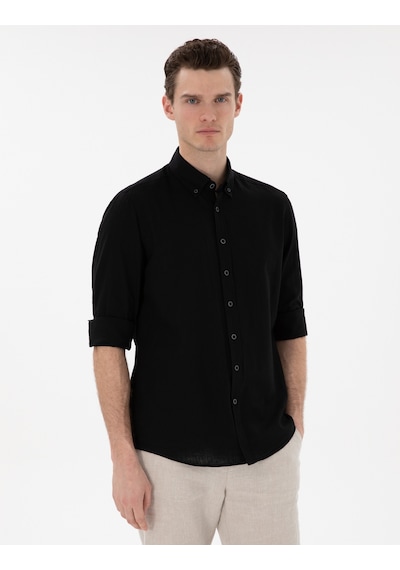 Pierre Cardin Erkek Siyah Gömlek Desenli 50303245-vr046 Siyah Pierre Cardin Erkek Siyah Gömlek Desenli 50303245-vr046 Siyah
