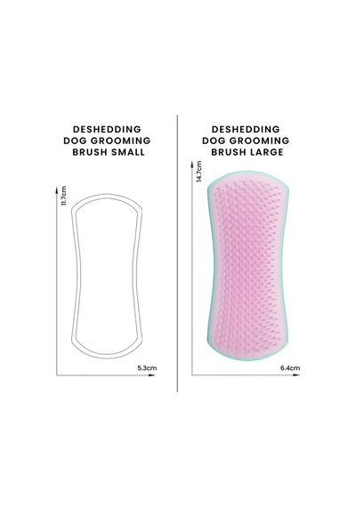 Pet Teezer Deshedding - Mint / Pink Yeşil Pembe Köpek Bakım Fırçası