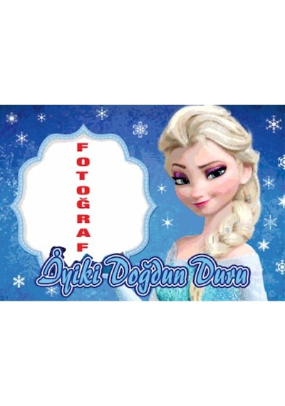 Elsa Doğum Günü Afişi (340771637)